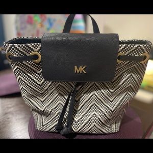 Michael Michael Kors Junie MD Flap Backpack Leather